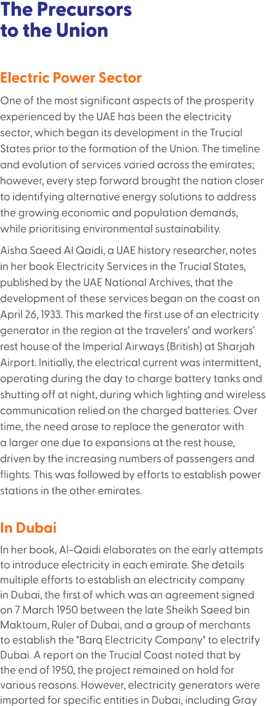 The Precursors to the Union Electric Power Sector One of the most significant aspects of the prosperity experienced b...