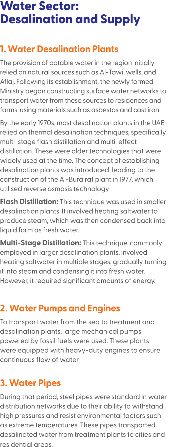 Water Sector: Desalination and Supply 1. Water Desalination Plants The provision of potable water in the region initi...