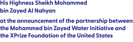 His Highness Sheikh Mohammed bin Zayed Al Nahyan at the announcement of the partnership between the Mohammed bin Zaye...