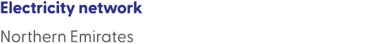 Electricity network Northern Emirates