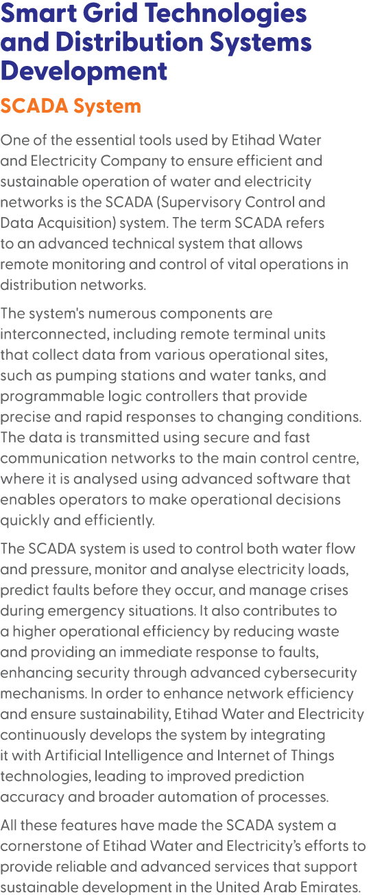 Smart Grid Technologies and Distribution Systems Development SCADA System One of the essential tools used by Etihad W...