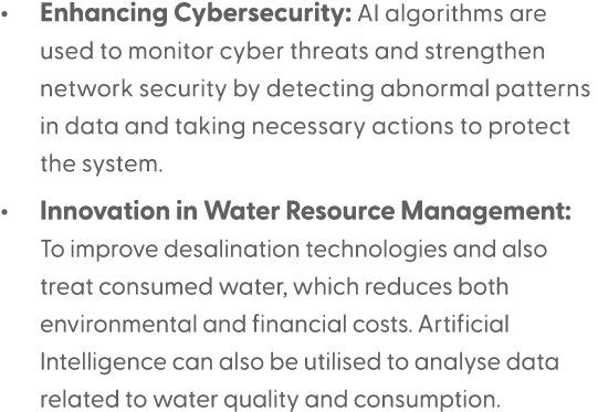 • Enhancing Cybersecurity: AI algorithms are used to monitor cyber threats and strengthen network security by detecti...