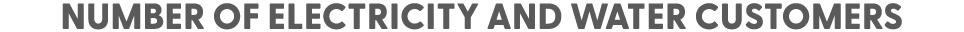 Number of Electricity and Water Customers 